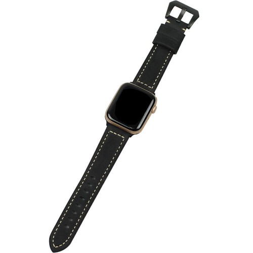 Cinturino da polso vintage in vera pelle per Apple Watch serie 9/8/7/6/5/4/3 SE - Foto 13 di 28
