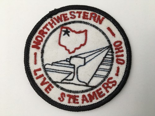 Vintage Train Patch Northwestern Ohio Live Steamers RR Railroad 3" Round Unsewn - Picture 8 of 12