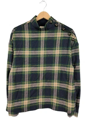 SéZANE Blouse oversized Dames Blouse T EU 34 vert-noir-blanc cassé - Photo 1/4