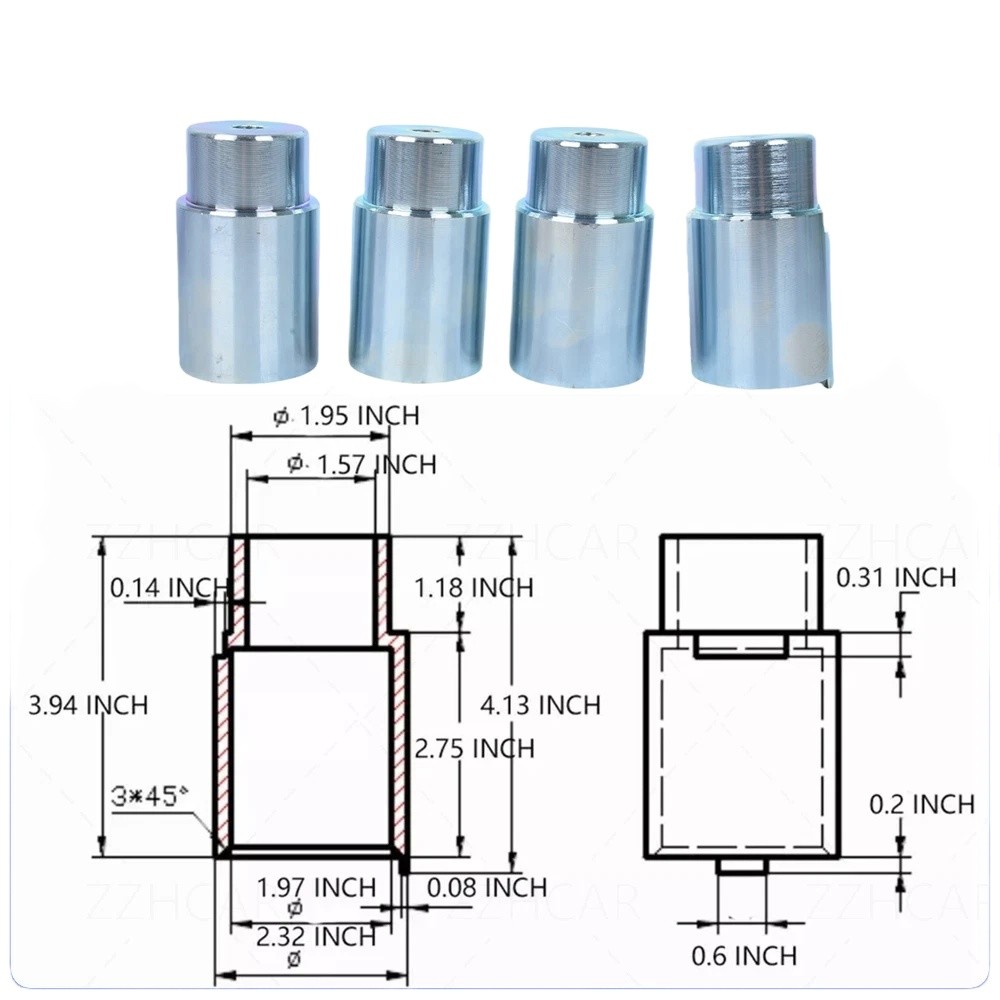 New 2 Post Lift Tall Truck Extension Adapter Height Extensions 4Pcs USA