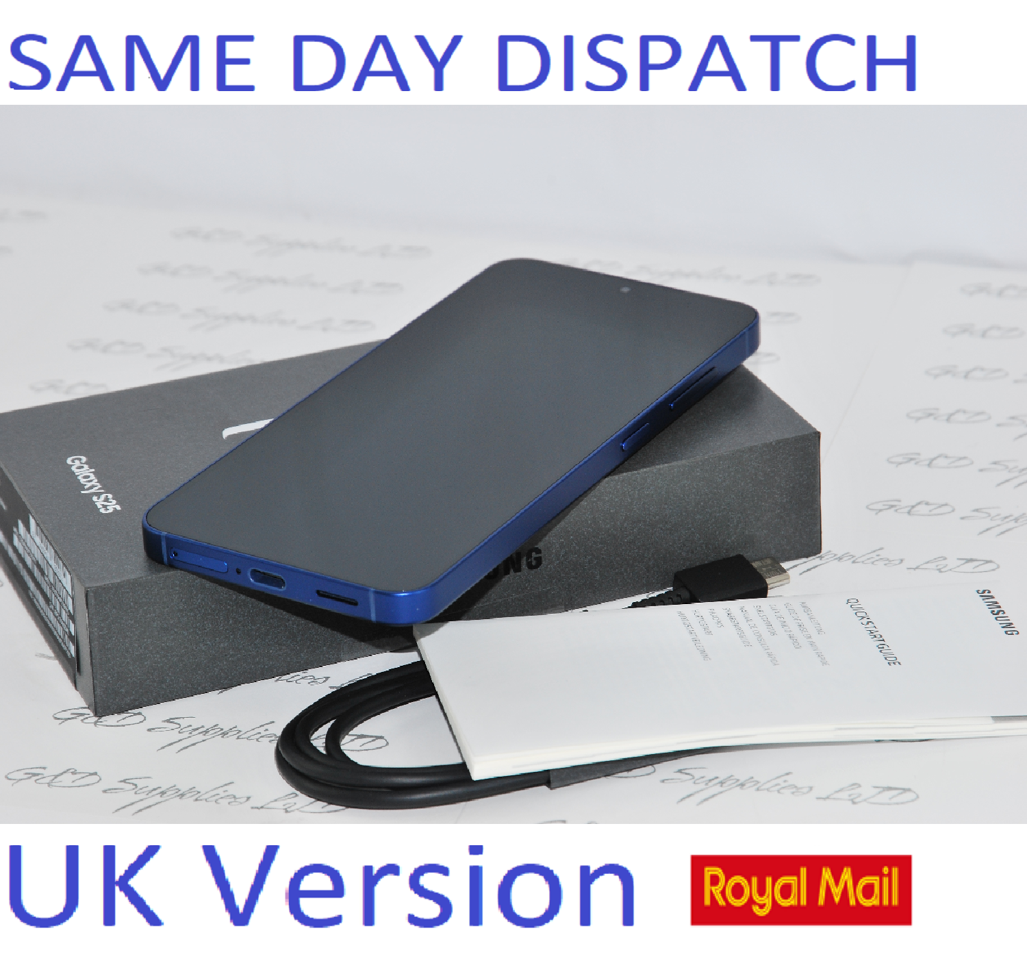 Samsung Galaxy S25 6.2'' 5G  SIM-Free Unlocked 12GB 256GB Navy  UK Version new c