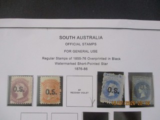 South Australia Stamps: 1855 76 Variety OS Mint Great Item Must Have (T6122)