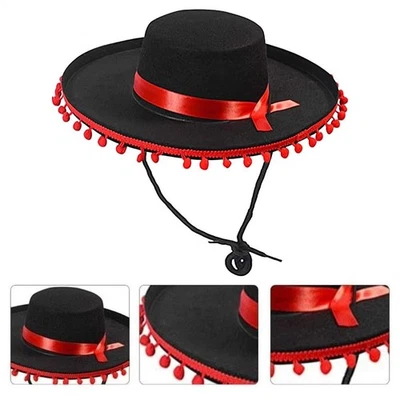 Mexican Sombrero Hats Wide Brim Spanish-style Hat Mexican Hat Costumes Dress Up
