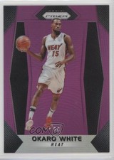2017-18 Panini Prizm Purple Prizm 1/75 Okaro White #52 1s6