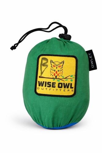 Wise Owl Outfitters Owlet Kids Hammock Kelly Green & Cobalt Blue