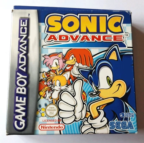 Sonic Advance - Nintendo Gameboy Advance (2001) PAL GAME With Manual *TESTED*