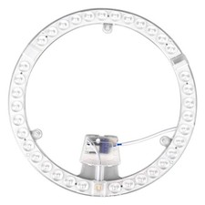 Repuesto Panel Luz Techo LED Redonda 24W con Marco Aluminio Blanco