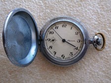 Orologio da tasca vintage MOLNIJA BIRD, SOVIETICO/URSS, RUSSIA