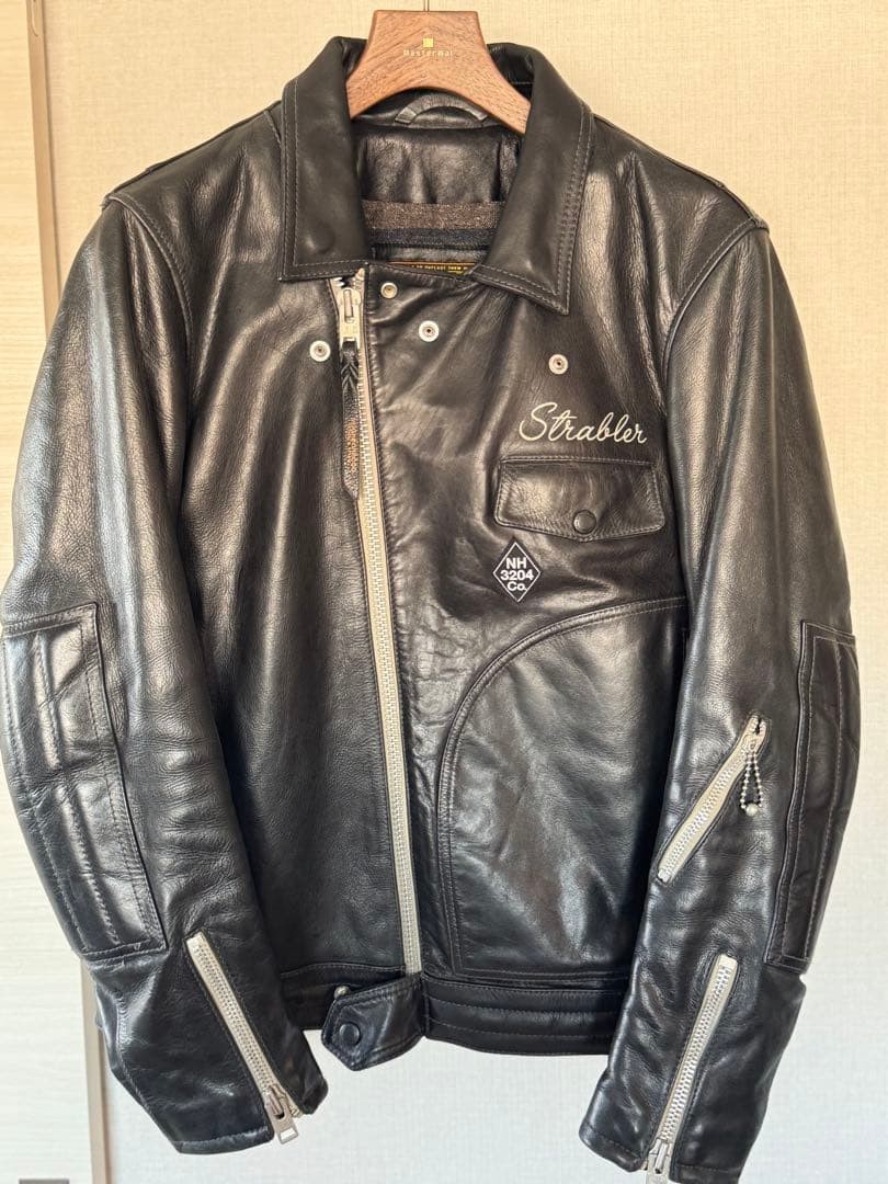Neighborhood Leather Rider Jacket Sz S Used with History | eBay