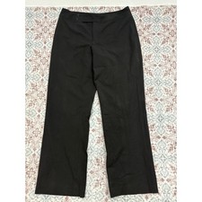 Nine West Womens Black Wide Leg Dress Pants Size 14 Stretch Professional Trouser