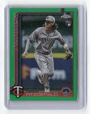 2025 Topps Chrome Update #USC8 Ryan Fitzgerald Green Refractors #/99