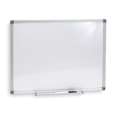GRAINGER APPROVED 1NUP7 Dry Erase Board,36" W,Silver 1NUP7