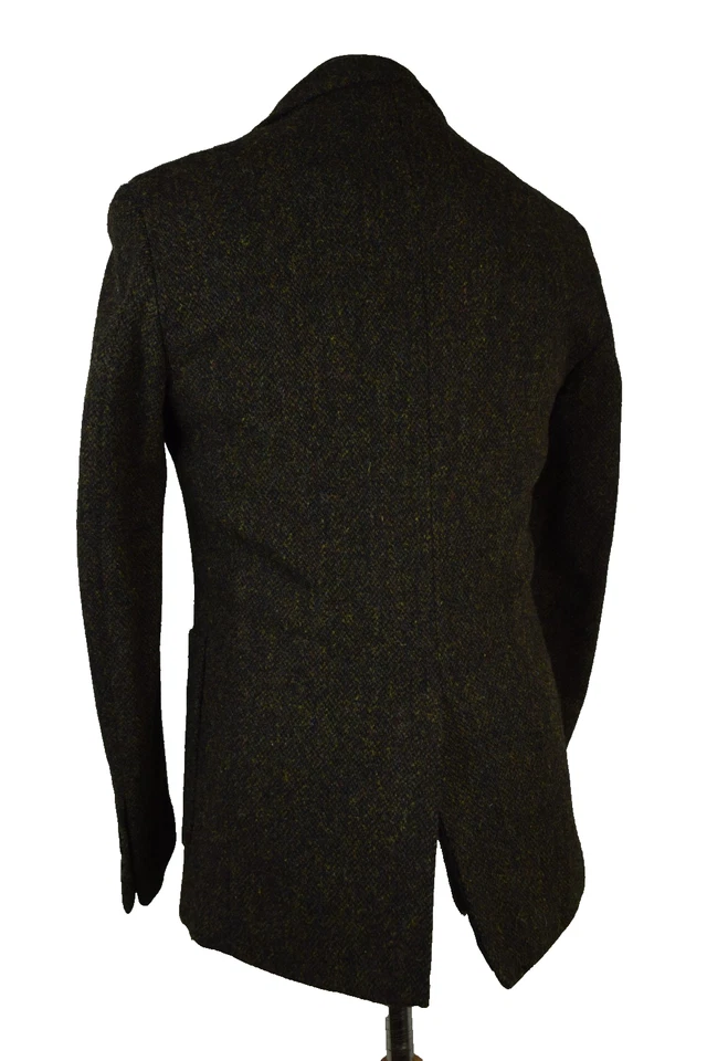 Harris Tweed Tailored Country 2 Tone Brown Blazer Jacket 36R #33 BNWT - Image 4 of 4