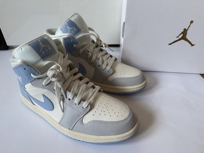 Nike air jordan 1 mid wmns 42 / 10 Blue neutral grey sail sneaker blau weiß grau