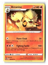Arcanine 020/195 Rare Silver Tempest Pokemon Near Mint