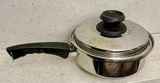 Lustre Craft Alloy Stainless 2 Qt Saucepan Saute Pot Pan & Lid