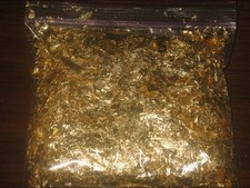 50 Grams of HUGE Gold Leaf Flakes In Bag Great For Gift Giving Ships Free