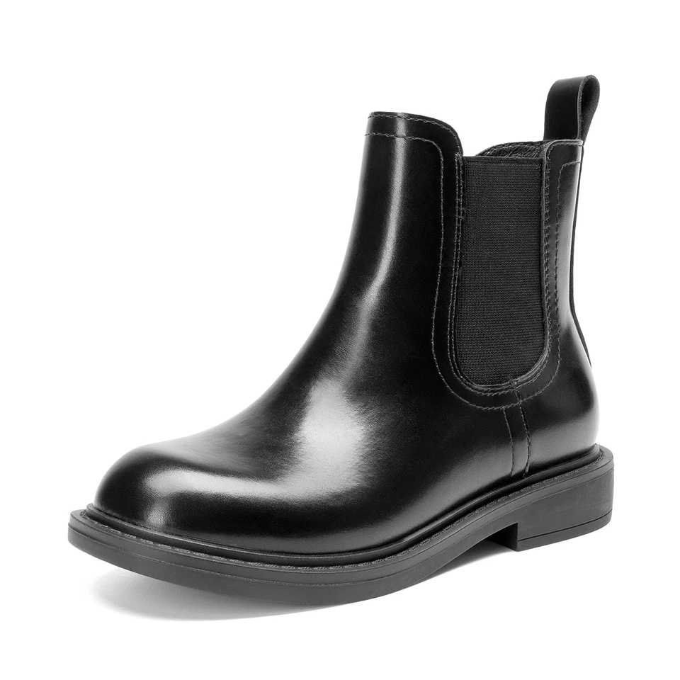 Низкий каблук Chelsea ботинок девочек ботильоны с стороны молнии платье ботинки - Изображение 2 из 4