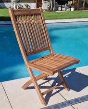 Kiffa Teak Folding Garden Chair/Armchair