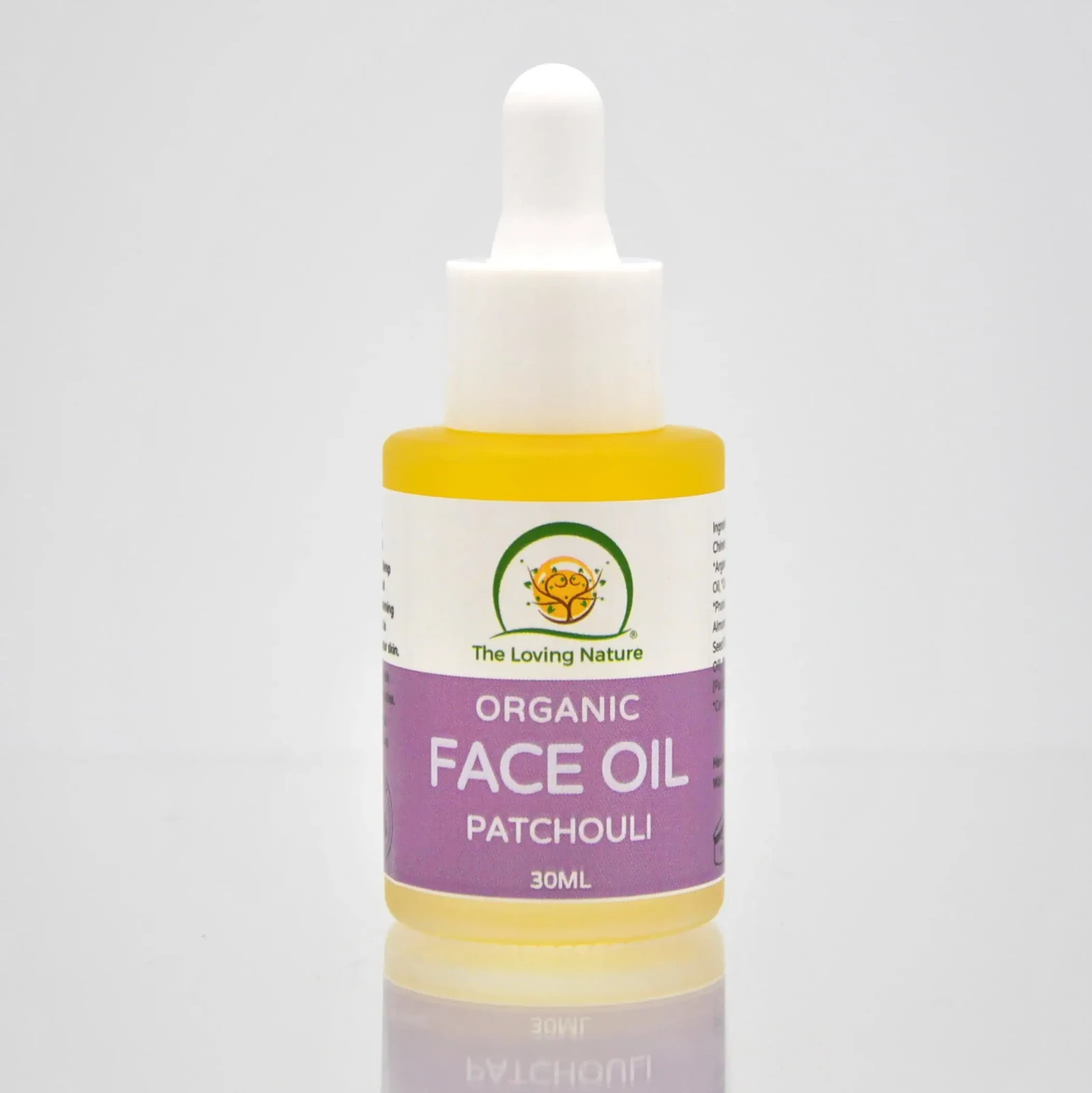 Organic Patchouli Face Oil - Jojoba, Argan, Camellia & Vitamin E Facial Oil