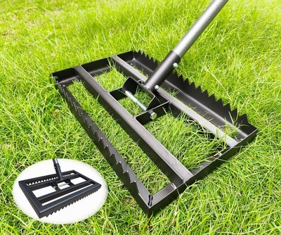 Lawn Leveling Rake - Heavy Duty Yard Leveler , Reinforced Welds, 74'' Adjustab...