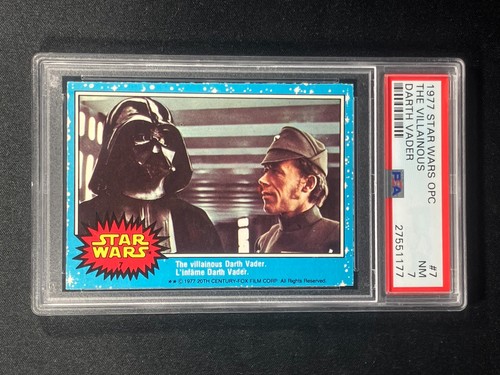 1977 Star Wars THE VILLAINOUS DARTH VADER #7 O-Pee-Chee OPC PSA 7 🔥