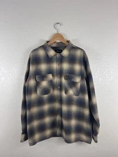 Brixton Men’s L/S Plaid Flannel Shirt – Size Large