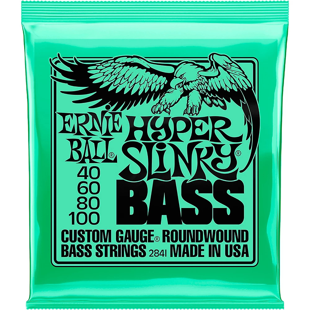 Электрические басовые струны Ernie Ball Hyper Slinky с никелевой обмоткой 40-100 4590₽