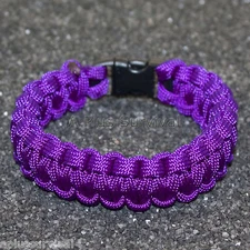 Acid Purple 550 lb Type III Paracord Survival Rope Bracelet - Made in the USA
