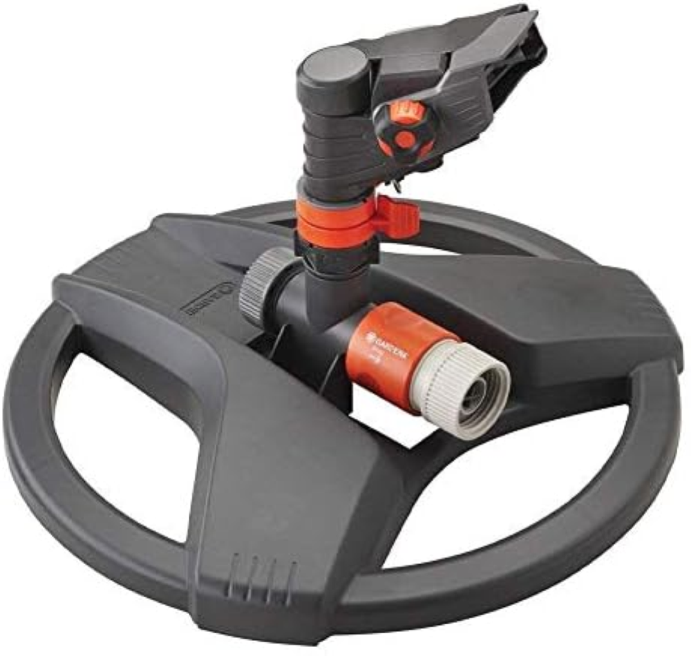 Gardena 38142 - Sprinkler Classic Impulse su Base a Slitta ponderata, Colore: Gr