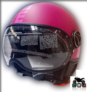 Casco Momo Design Fgtr Classic Violet Matt Pink Viola Opaco