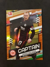 2021-22 Topps Bundesliga Sebastian Rode Team Captain Orange Foil 25/25 TC-SR