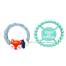 Itsy Ritsy and Bella Tunno Lot of 2 Baby Infant Silicone Teethers Rattle