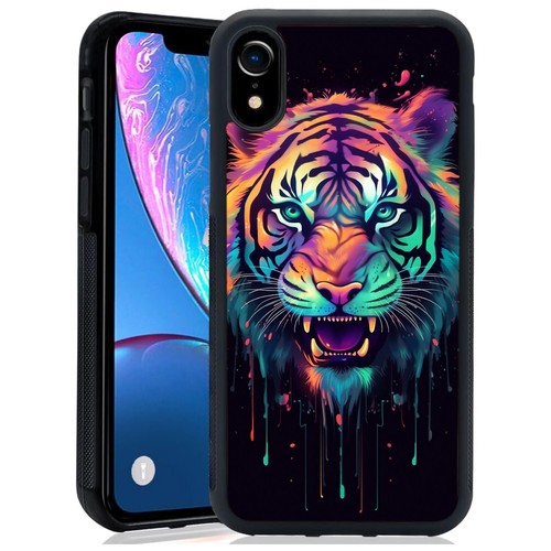 For Google Motorola Moto Apple iPhone Dust Resistant tiger traced neon - Picture 12 of 25