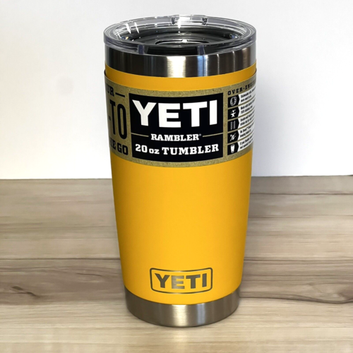 Yeti Rambler 20 oz Tumbler Alpine Yellow Limited Edition Retired 🔥SALE🔥