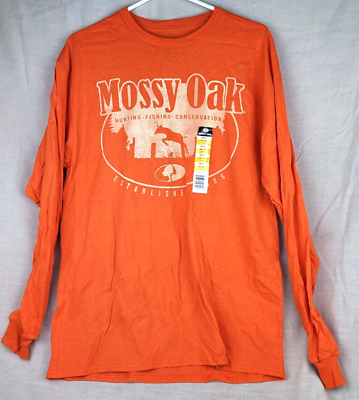 Mossy Oak Mens Hunting Fishing Conservation Long Sleeve T Shirt
