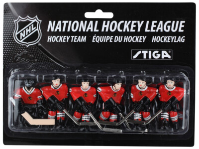 Stiga  CHICAO BLACK HAWKS Table Hockey Team - Never Used, distressed packaging