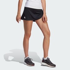 adidas Tennis Skirt Womens Club Black AEROREADY Eco Ladies Sport Mini Gym