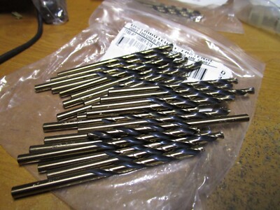 3/16'' Hi-Molybdenum Steel 135° Split Point Black/Gold Finish Jobber Drill QTY 24