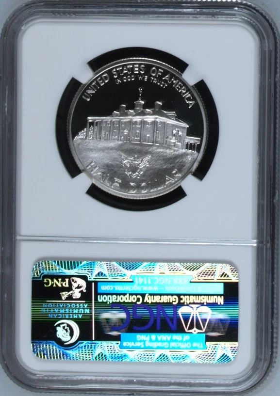 :1982-S S50C Washington Commemorative Half NGC PF 69 UCAM Ultra Cameo-Contrast - Image 2 of 3