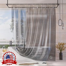 Forro De Cortina De Ducha Extra Largo De 72"x72" Pulgadas Para Ba o 2-in-1 NUEVO
