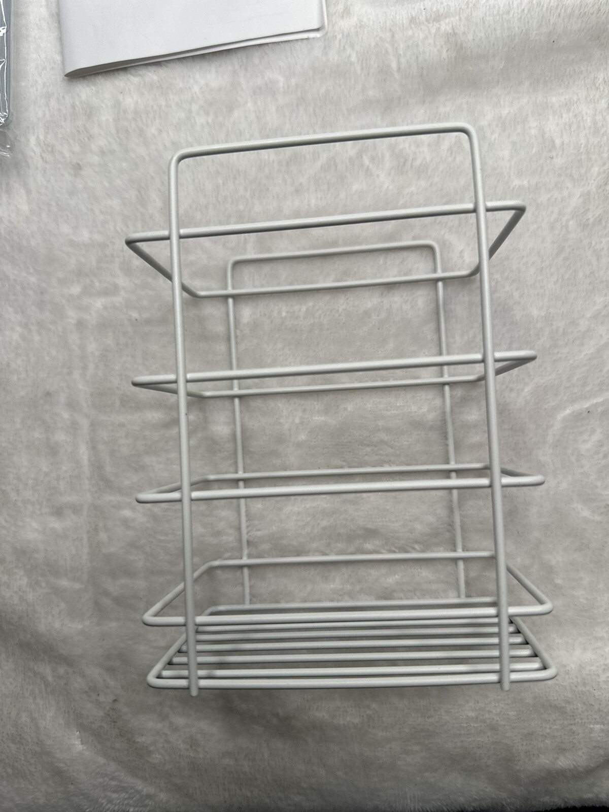 Shower Caddy Organizer for Bathroom Storage Kitchen White Adhesive 5 Pack