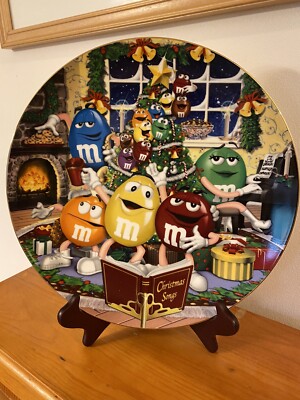 m&m s christmas plate danbury mint 
