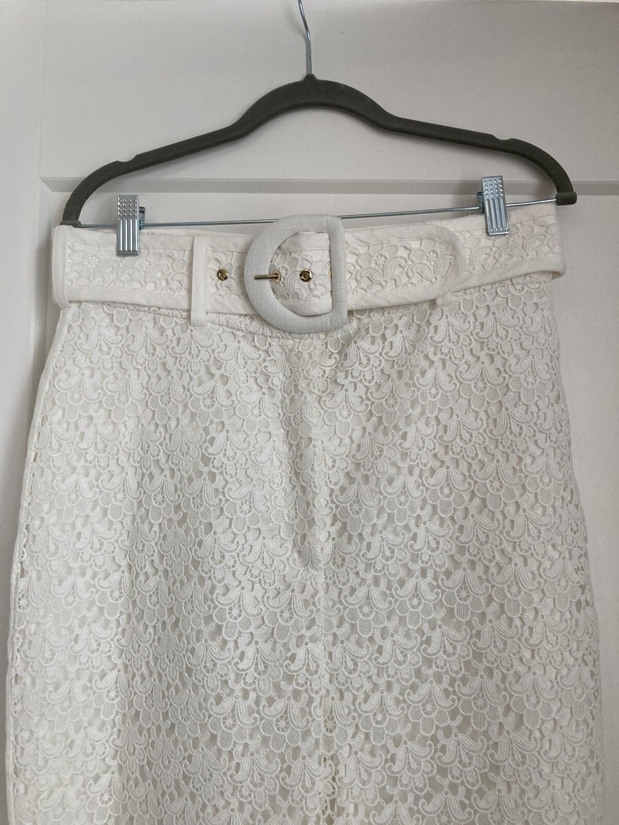ZIMMERMANN パンツ Cascadian Lace Trimmed Pant Cream Botanical Floral Online