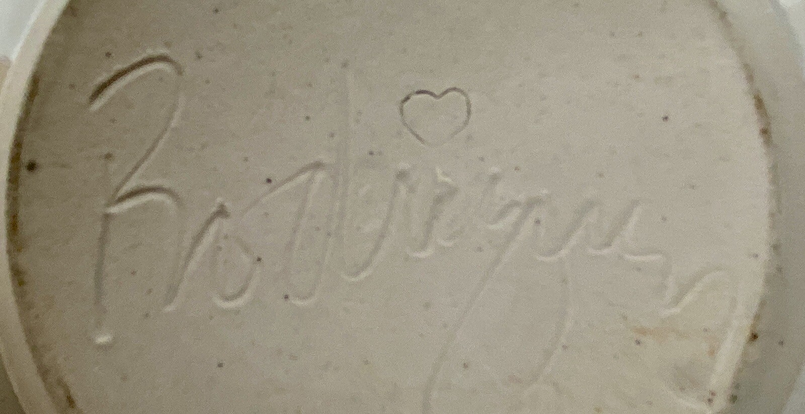 Art Pottery Pair Nesting Bowls by Janet Rodriguez in Green & White, 10+" and 8+"