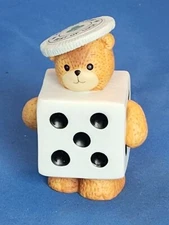 Enesco Lucy and Me Lucy Rigg Bear Dressed as a Lucky Dice 1994