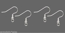 500 SILVER Plated Stainless Steel Ear Wires  Earrings w/ Bead ball  Coil SHINY
