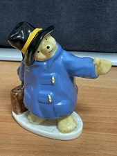 Paddington Bear Hitchhikes Figurine Coalport Bone China 1976 Wanted on Voyage 
