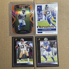 NFL Rams Card Lot - Cam Akers  Club Level Cooper Kupp Matt Stafford Kurt Warner