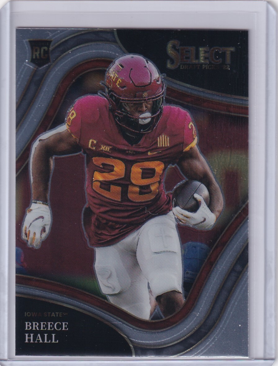 2022 SELECT FIELD LEVEL RC BREECE HALL ROOKIE NEW YORK JETS GE-3311